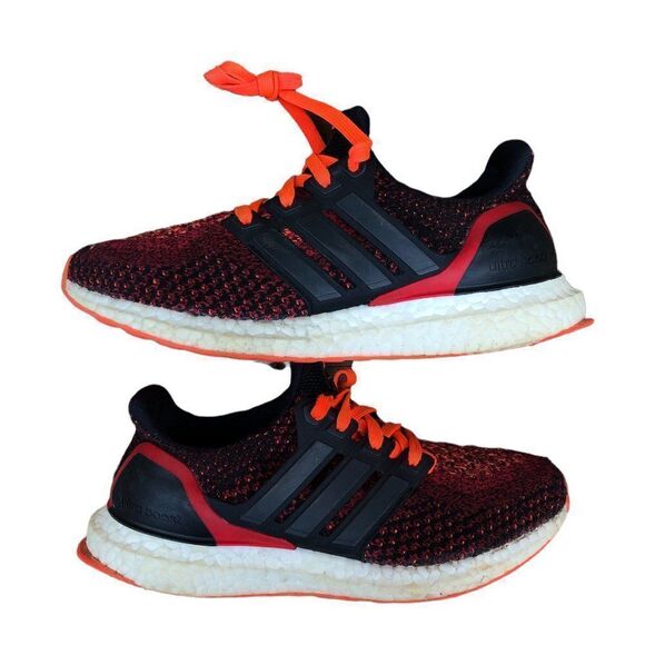 RARE 2016 Adidas UltraBoost 2.0 Black Solar Red Size 4.5 - Picture 10 of 16